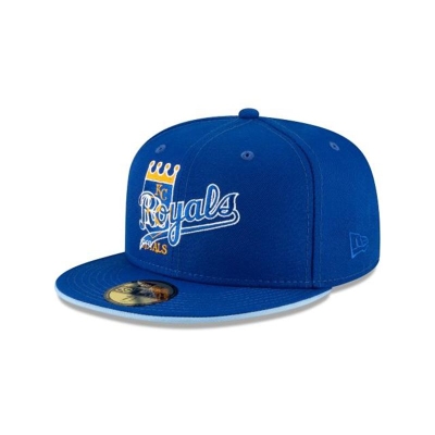 Kansas City Royals Gorra | New Era MLB Double Logo 59fifty Fitted Cap Mexico - Azules